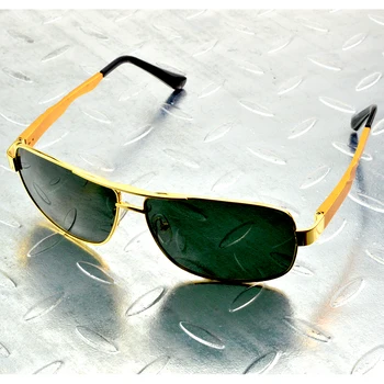 Aliaj Al-mg Punte Dublă Val în Formă de Temple Polarizat ochelari de Soare Uv400 Uv100% Mens Sport Ochelari de Soare în aer liber Conducere Pește