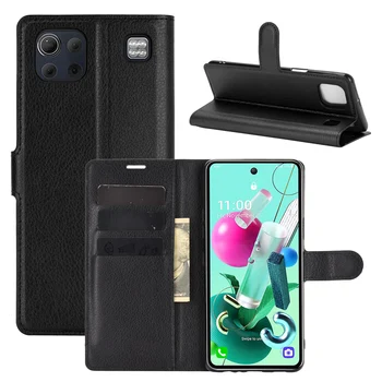 Moda Portofel din Piele PU Caz Acoperire Pentru LG K92 5G Flip Protecție Telefonul Înapoi Coajă Cu Deținătorii de Carduri