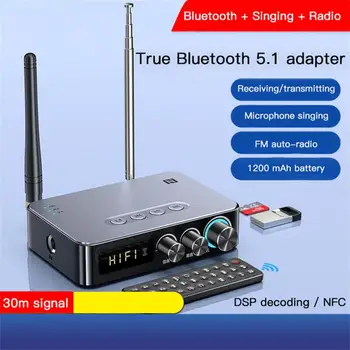 Noi Modernizate Bluetooth Audio 5.1 Receptor Transmițător 3D Surround Stereo Muzică NFC Atingeți Adaptorul Wireless Cu Microfon U Disc Juca
