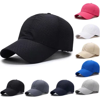 Nouă Bărbați Femei de Vară Șapcă de Baseball cu Uscare Rapidă Palarie Unisex Respirabil Sport de Culoare Pură Snapback Hat os șapcă de baseball